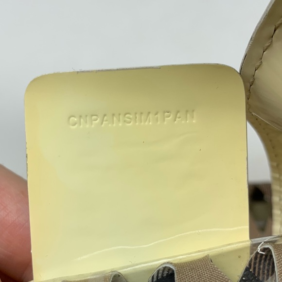 Burberry Patent Leather Clear Check Bucket Bag